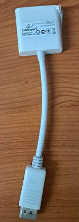 kábel DisplayPort na HDMI (adaptér) biely
